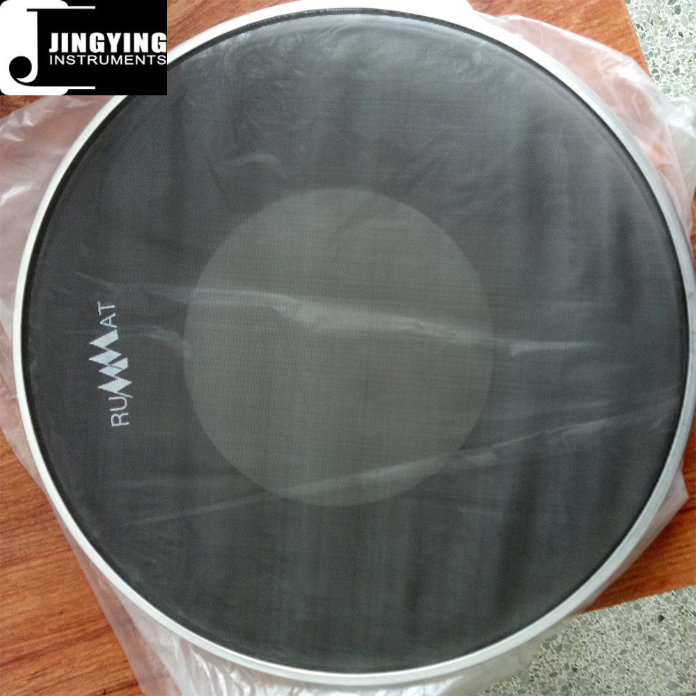 2024 Jingying Music Drum Heads Series,Wholesale Polyamide Fibre Mesh Silent Mesh Drum Skins with White Dot