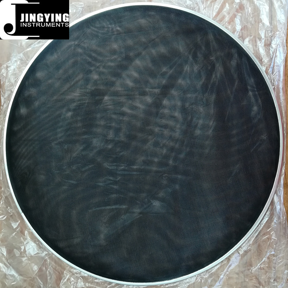 2024 Jingying Music Drum Heads Series,Wholesale Polyamide Fibre Mesh Double Layer Silent Mesh Drum Skins