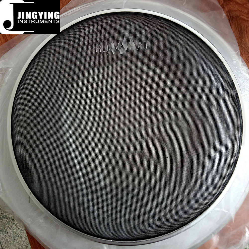 2024 Jingying Music Drum Heads Series,Wholesale Polyamide Fibre Mesh Silent Mesh Drum Skins with White Dot