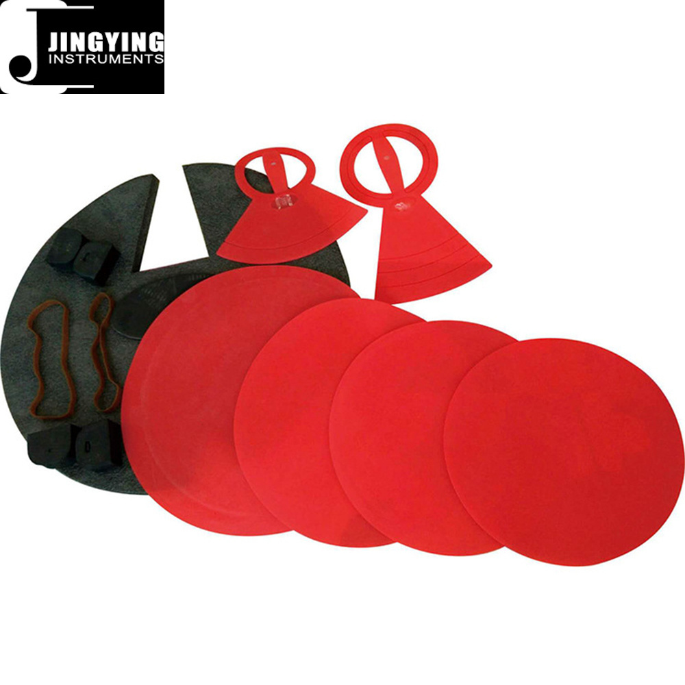 2023 Jingying Music 5 Drums 3 Cymbals Drum Muffler Pad Set Shock Reduction Noise Reduction Sound Insulation Drum Mat