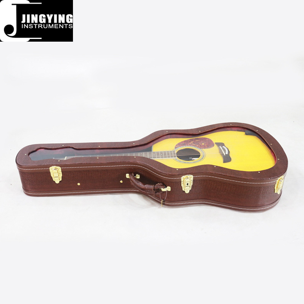 2022 Jingying Music Instrument Case Series,39/ 41 Inch Acrylic Classical Acoustic Guitar Case