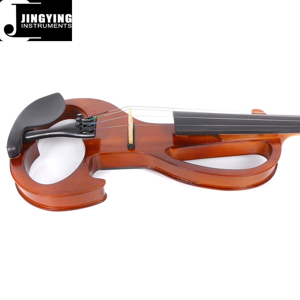 2023 Jingying Music String Instruments Pure Handmade High-end 4-string Electroacoustic Violin Electric Violin