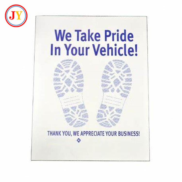 Wholesale Customized Good Quality Paper Car Universal Mats Durable Disposable Car Floor Mat