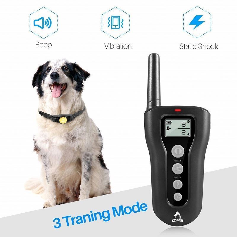 Patpet Waterproof Dog Collar Shock Shock With Dog Collar For Dogs