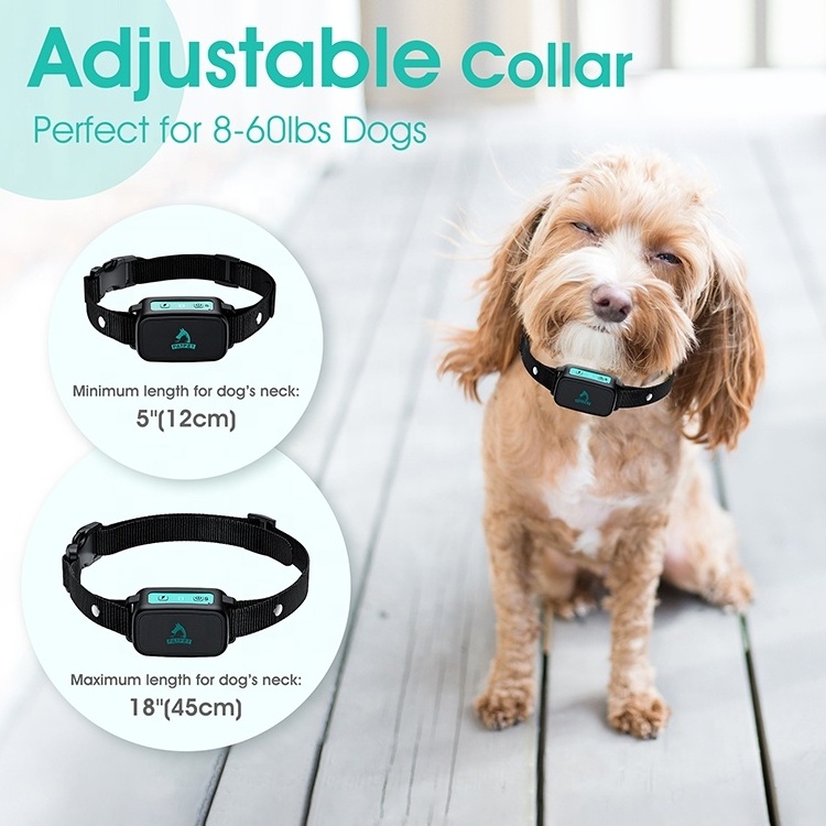 Wholesale Humane Anti Bark Dog Collar Training Shock Vibrate Dog Bark Control Anti Bark Collar For Small Dog