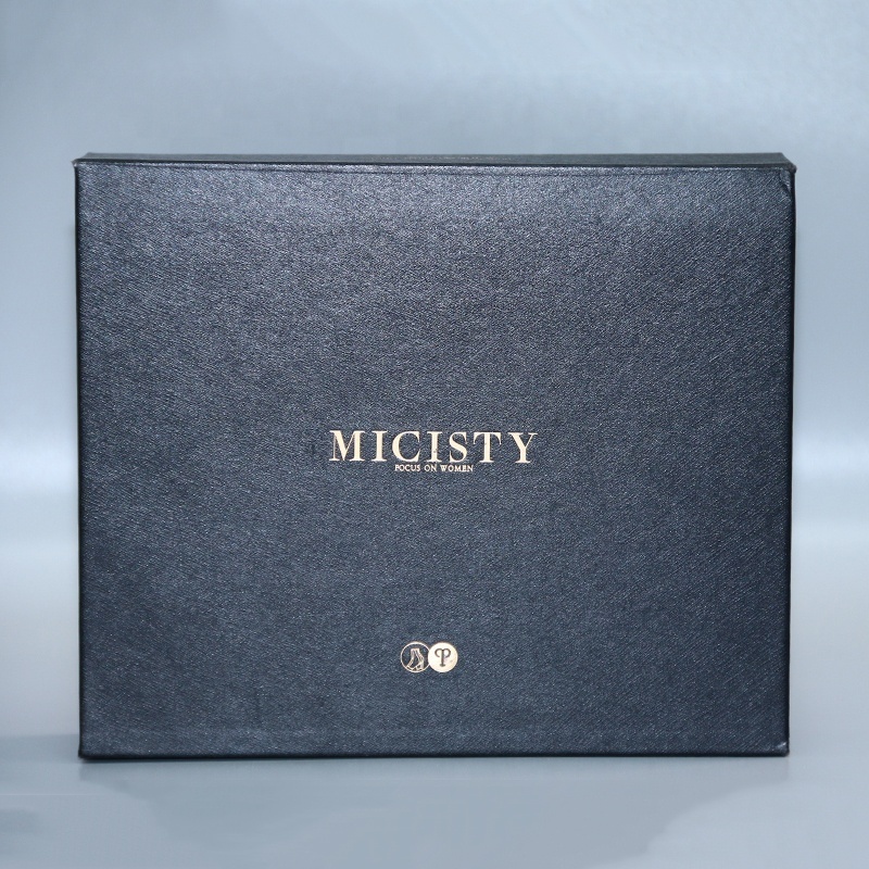 Custom Luxury Black Magnetic Foldable Paper Gift Boxes with Gold Foil Accents for Wedding gift box and Clothing