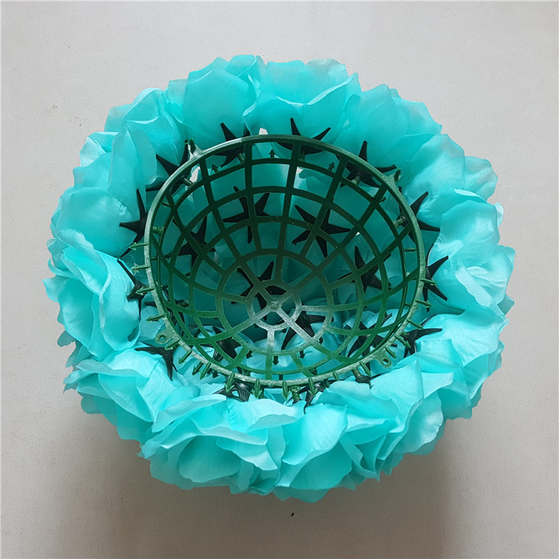 Customized Flower Ball Artificial Silk Rose Ball Kissing Ball Flower For Centerpieces Store's Openning Wedding