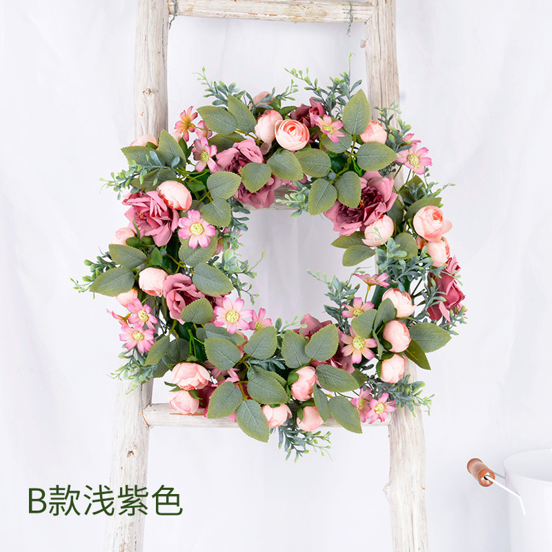 Beauty Winter Wreath Decorative Door Wedding Grapevine Wreath For Spring Wreath Rings And Front Door Decoration