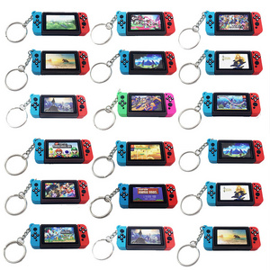 22 Game console handle Switch keychain Game world picture Mario chaos support custom printed rubber keychain with optional box