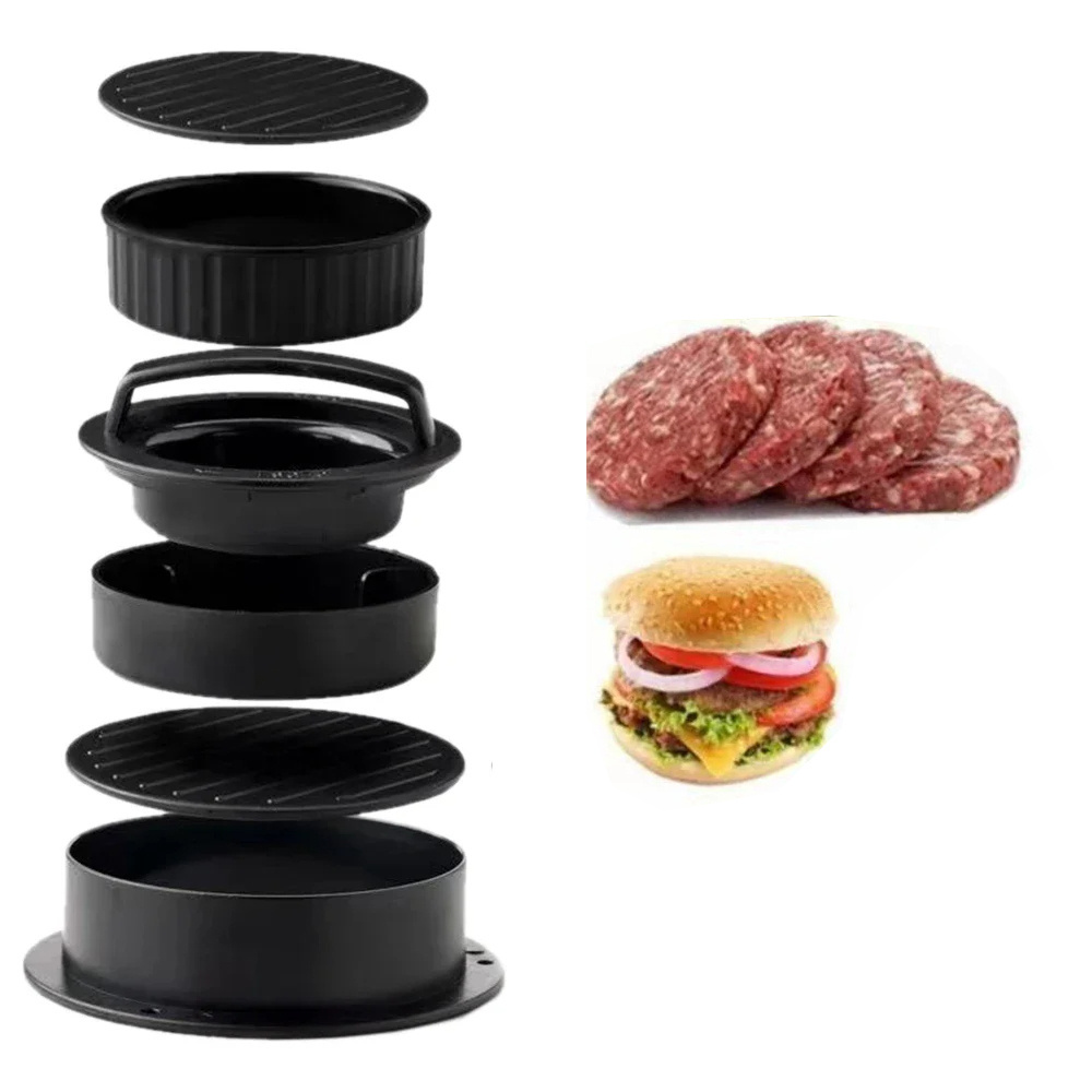 Round Hamburger Burger Press Beef Grill Food-Grade ABS Hamburger Helper Meat Press Cutlets Patty Maker Mold Kitchen Gadgets