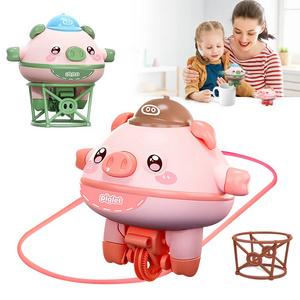 Roly-poly Balance Pig Piglet Tumbler Novelty Tightrope Walking Unicycle Toy Fingertip Gyroscope for Kids