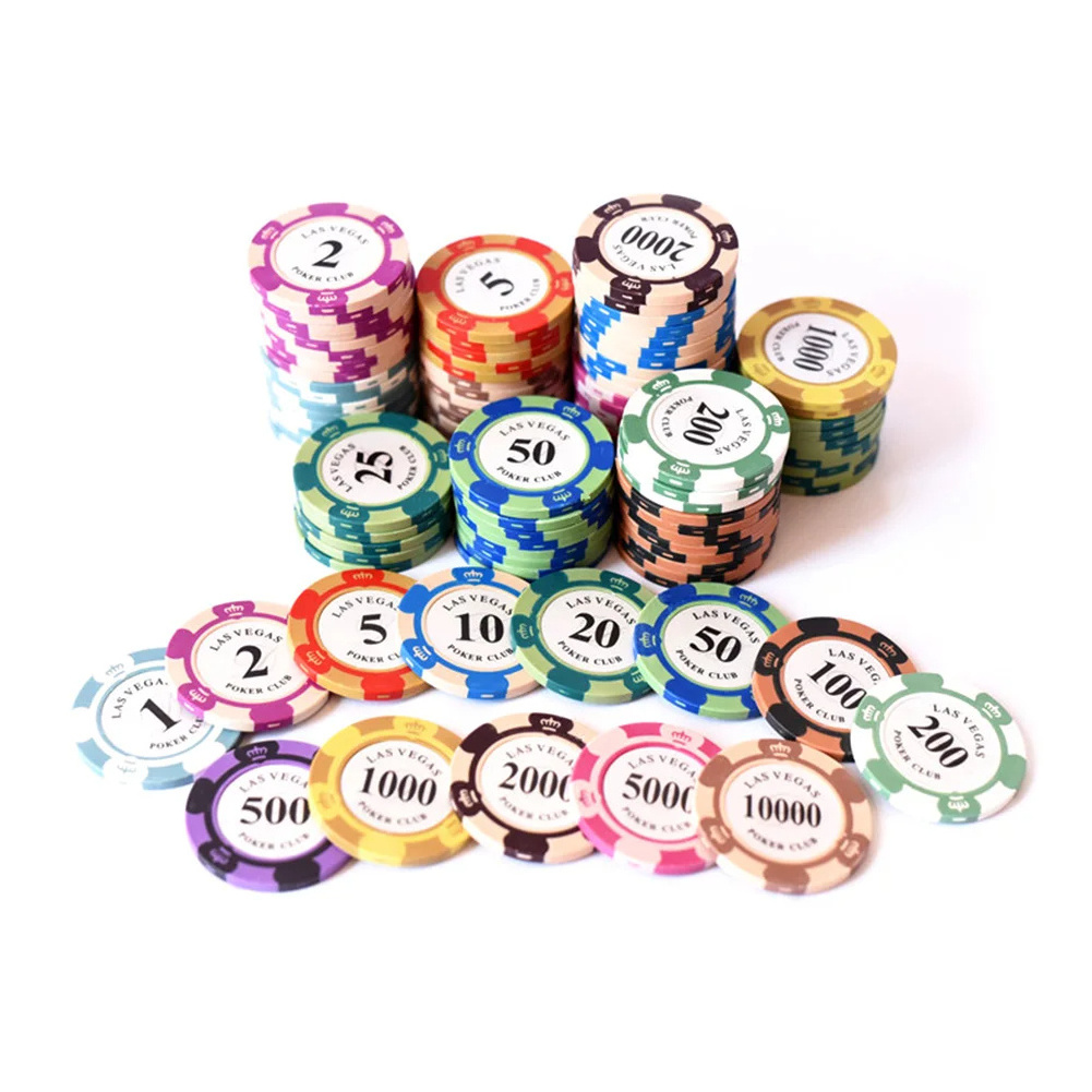 1pc Poker Chips 14g Casino Coins Multi-denomination Game Chips for Casinos Chips Party Entertainment