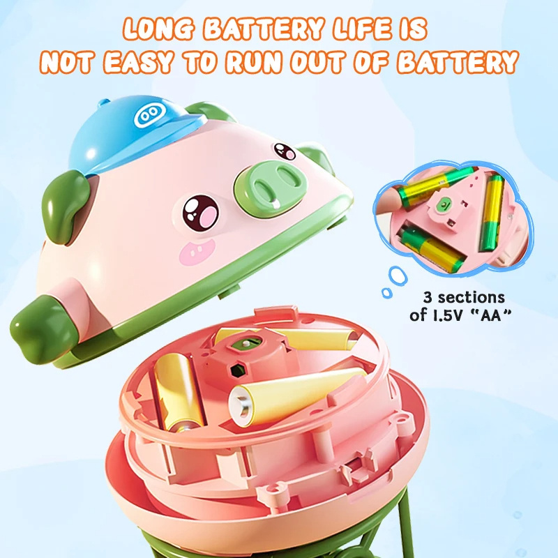 Roly-poly Balance Pig Piglet Tumbler Novelty Tightrope Walking Unicycle Toy Fingertip Gyroscope for Kids