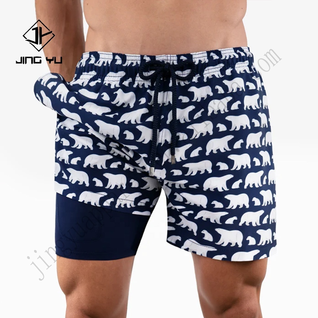 Designer Polyester Spandex Beach Volleyball Men Beach Wear Shorts Man Beach Board Shorts