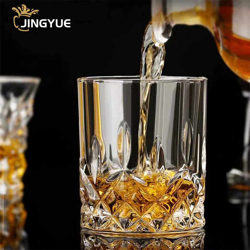 Engraved Glass RTS 300ml 10oz Custom Logo Personalized Lead Free Crystal Whiskey Rocks Glasses in Stock