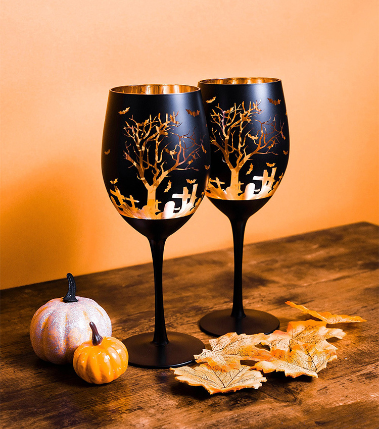 Painted wine glasses for wedding party clearance