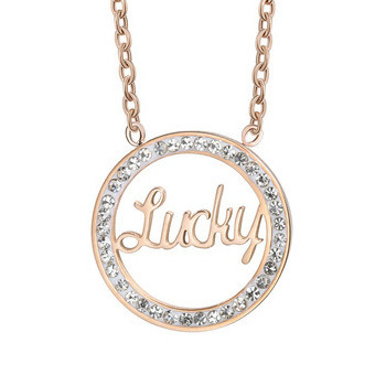 2024 Mother's Day Letter Lucky Necklace Delta Sigma Theta Jewelry Rose Gold Plate Necklace for Women