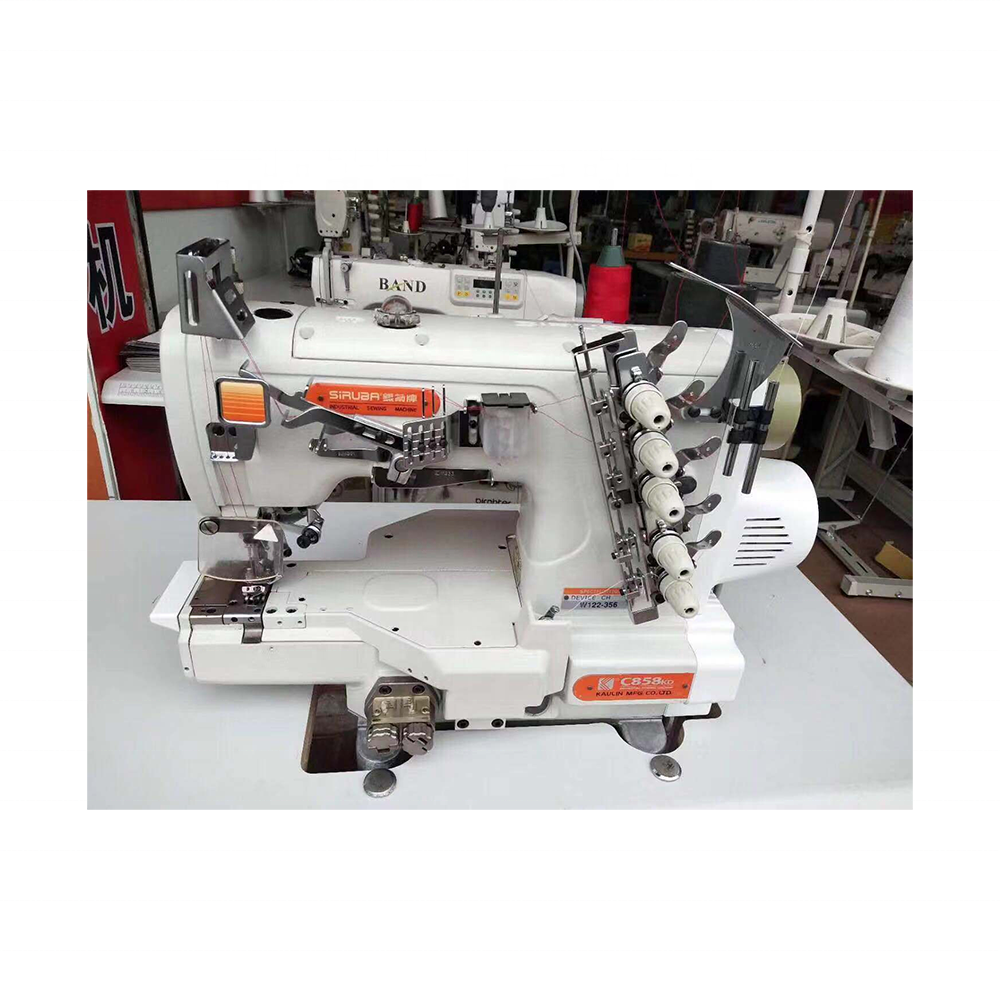 China Taiwan Brand SIRUBA C858 Series Flat-Bed Industrial Used Interlock Sewing Machine With Quality assurance