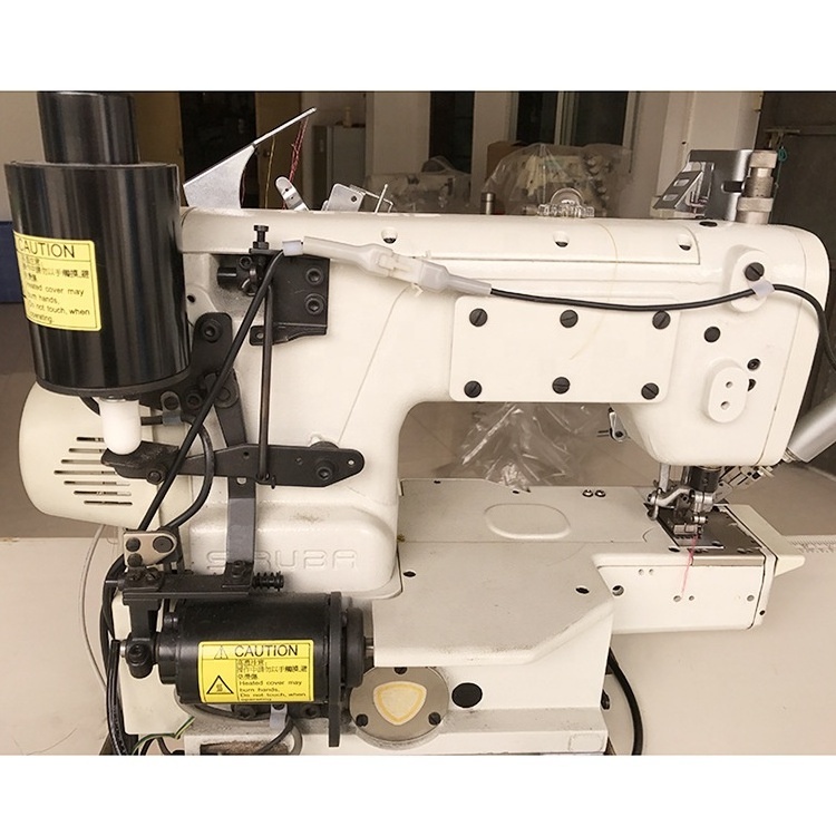 siruba 858 flat-bed/Interlock used Industrial Sewing Machine Fresh Clear Good Conditional automatic heavy duty Sewing Machine