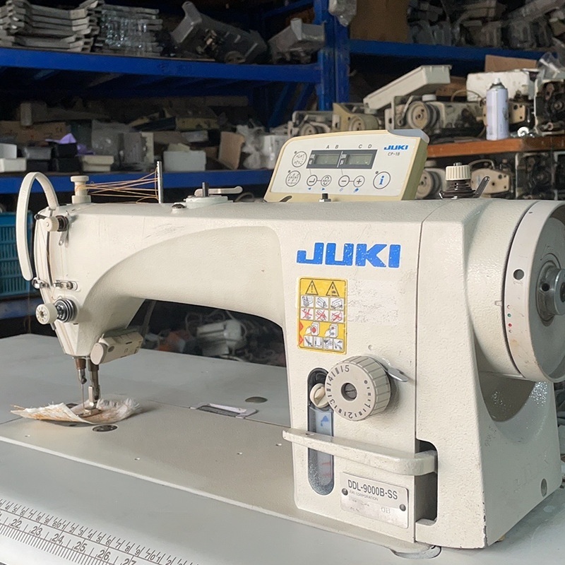 jukis 9000B Single Needle Double Needle Long-arm Unison-feed Lockstitch 3 Thread Used Machine With Large Hook