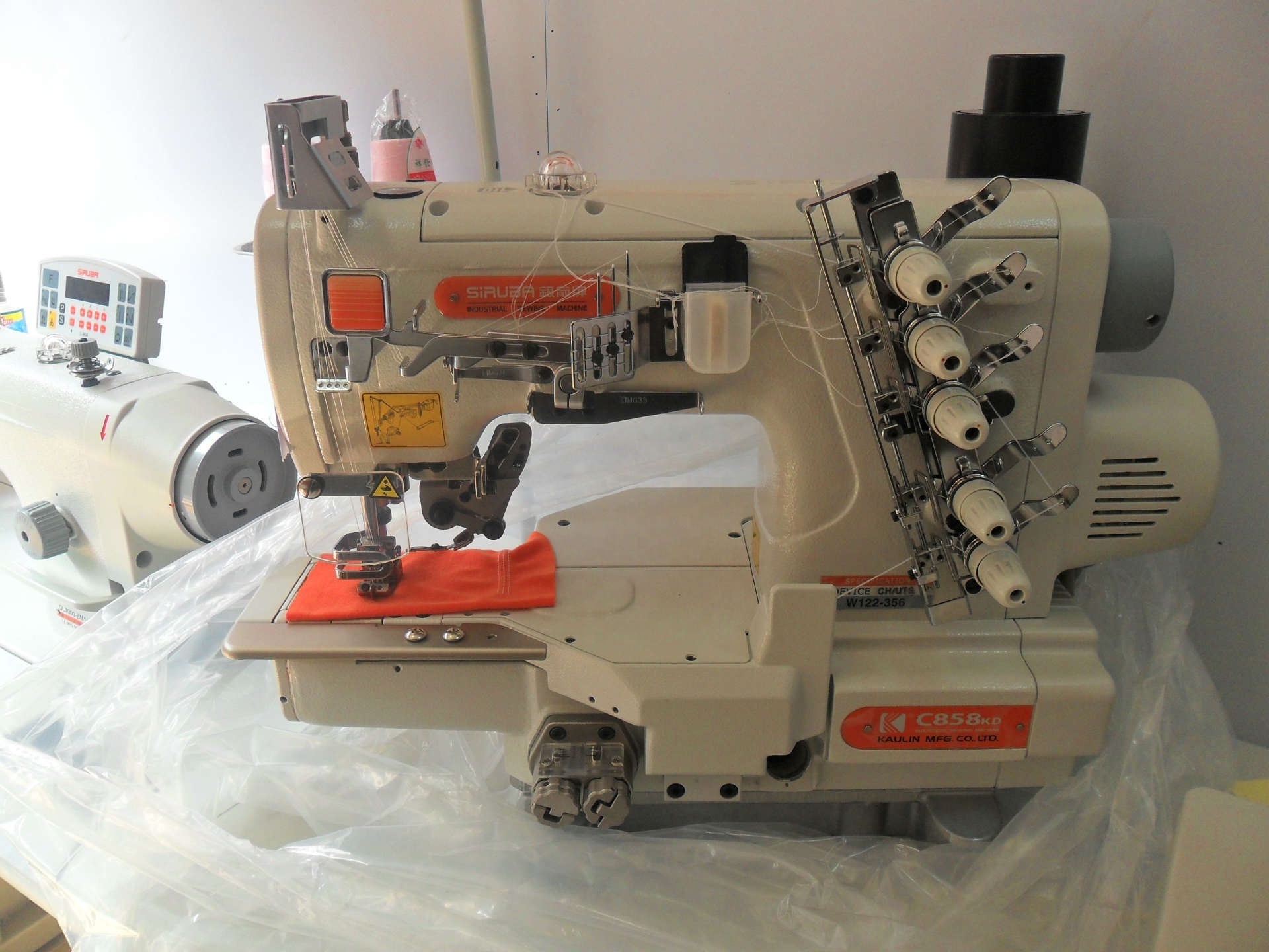 China Taiwan Brand SIRUBA C858 Series Flat-Bed Industrial Used Interlock Sewing Machine With Quality assurance