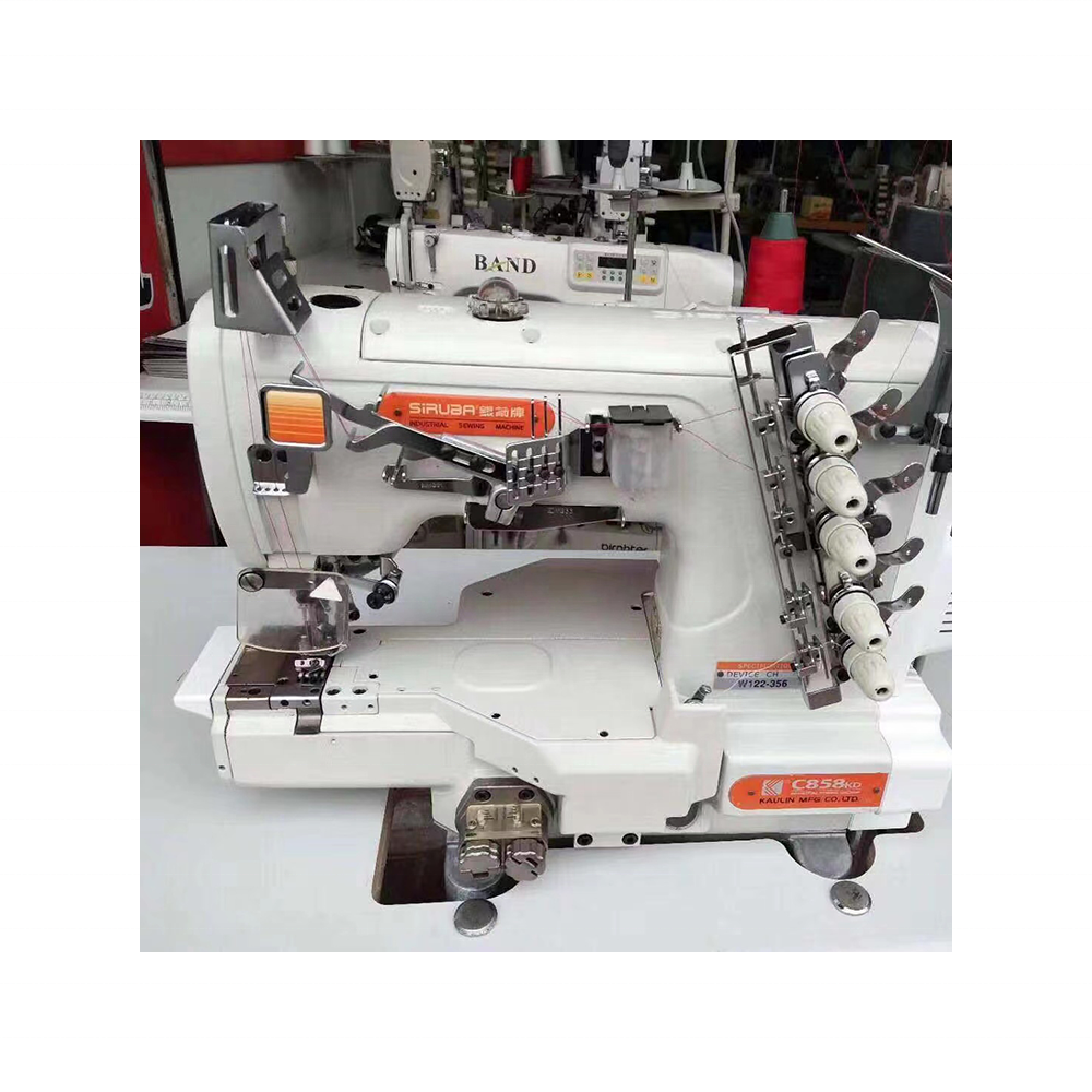 China Taiwan Brand SIRUBA C858 Series Flat-Bed Industrial Used Interlock Sewing Machine With Quality assurance