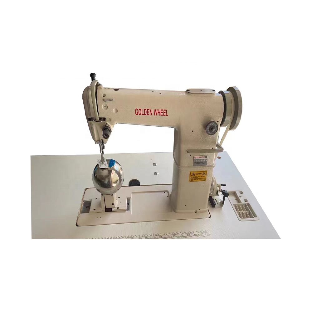 Second hand taiwan golden wheel 810 used single needle post-bed sewing machine wig machine sewing with stand