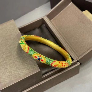 Chinese Cloisonne Enamel Gold Bracelet Design and Customization Bracelet mould design and manufacture Bracelet processing