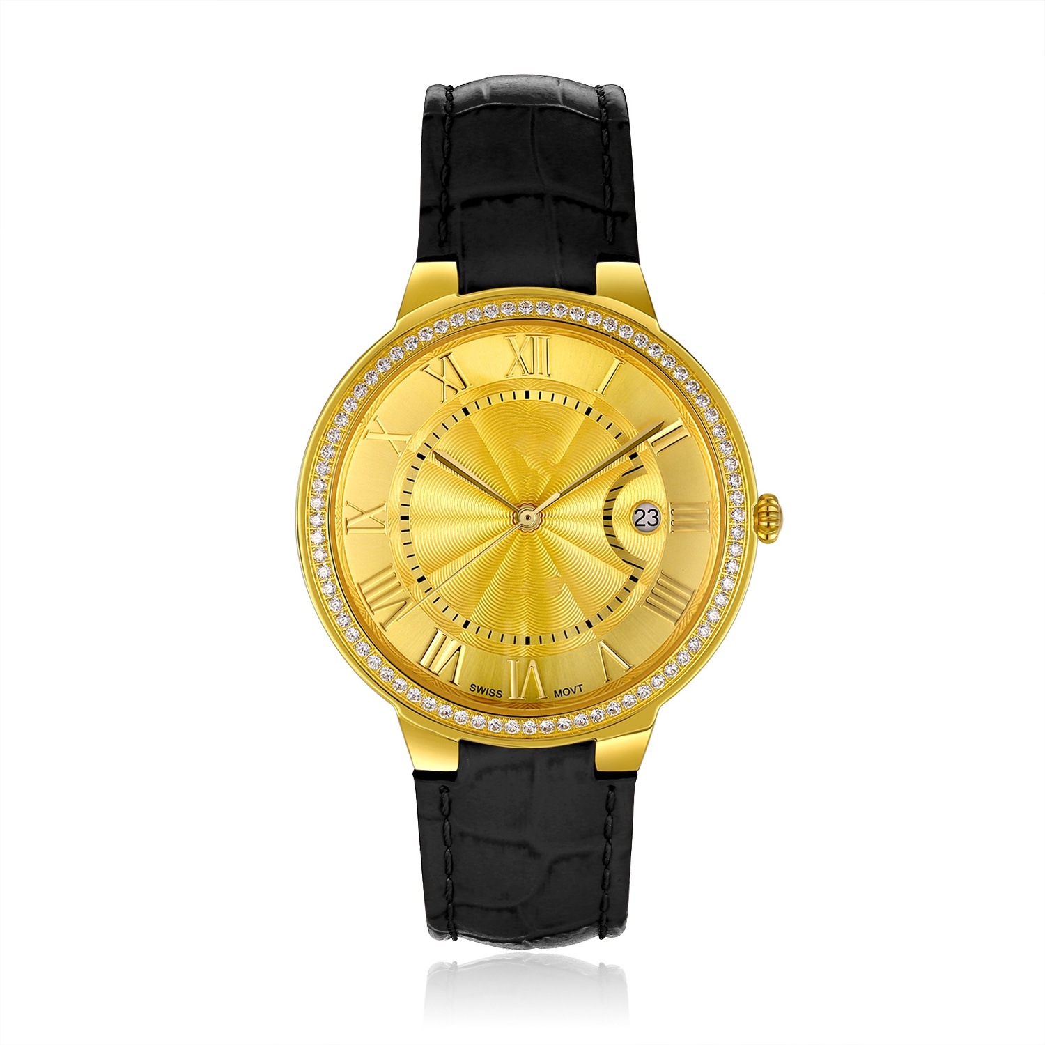 The latest nano-clad gold watch customization Gold-clad steel watch design and manufacture that does not change color Watch mold