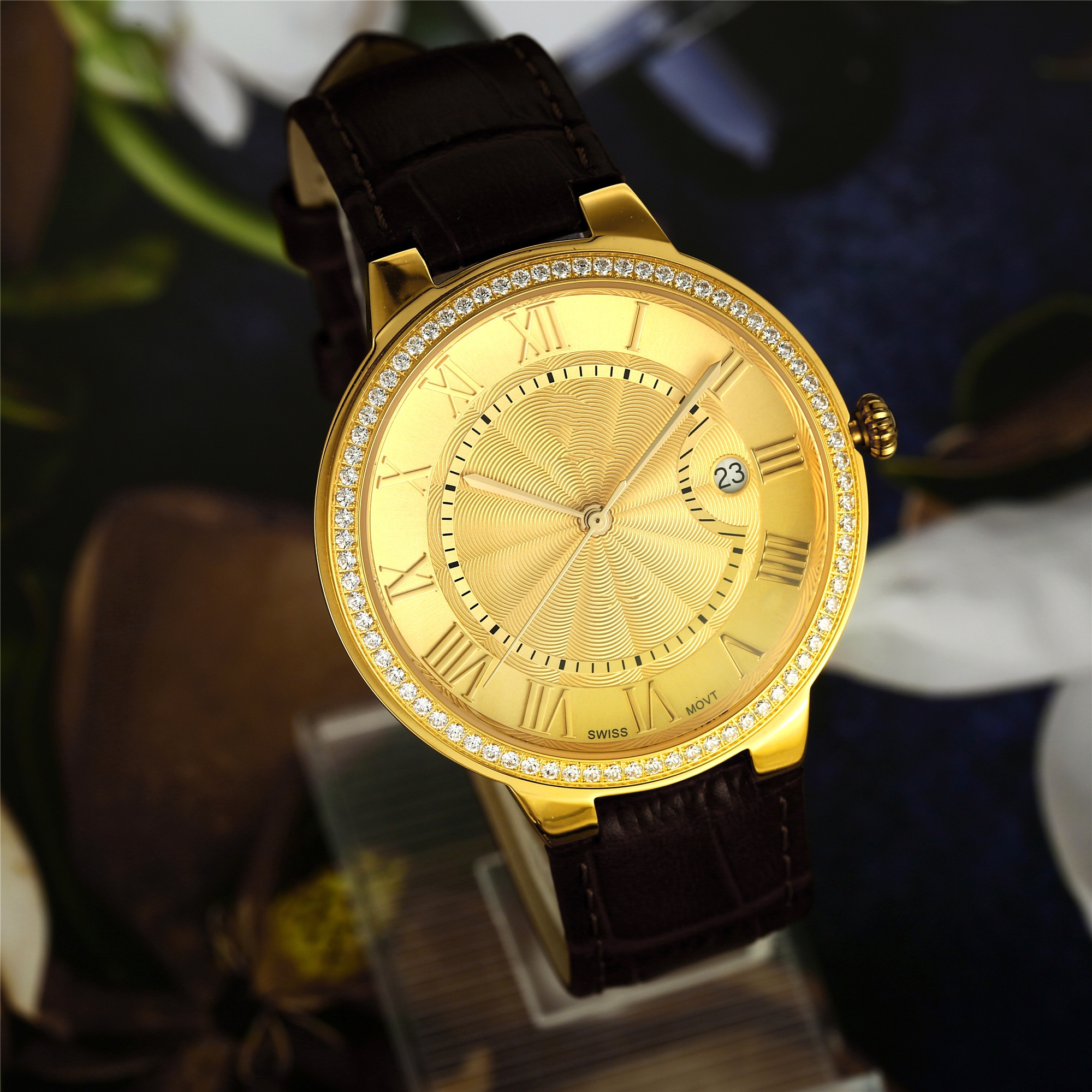 The latest nano-clad gold watch customization Gold-clad steel watch design and manufacture that does not change color Watch mold