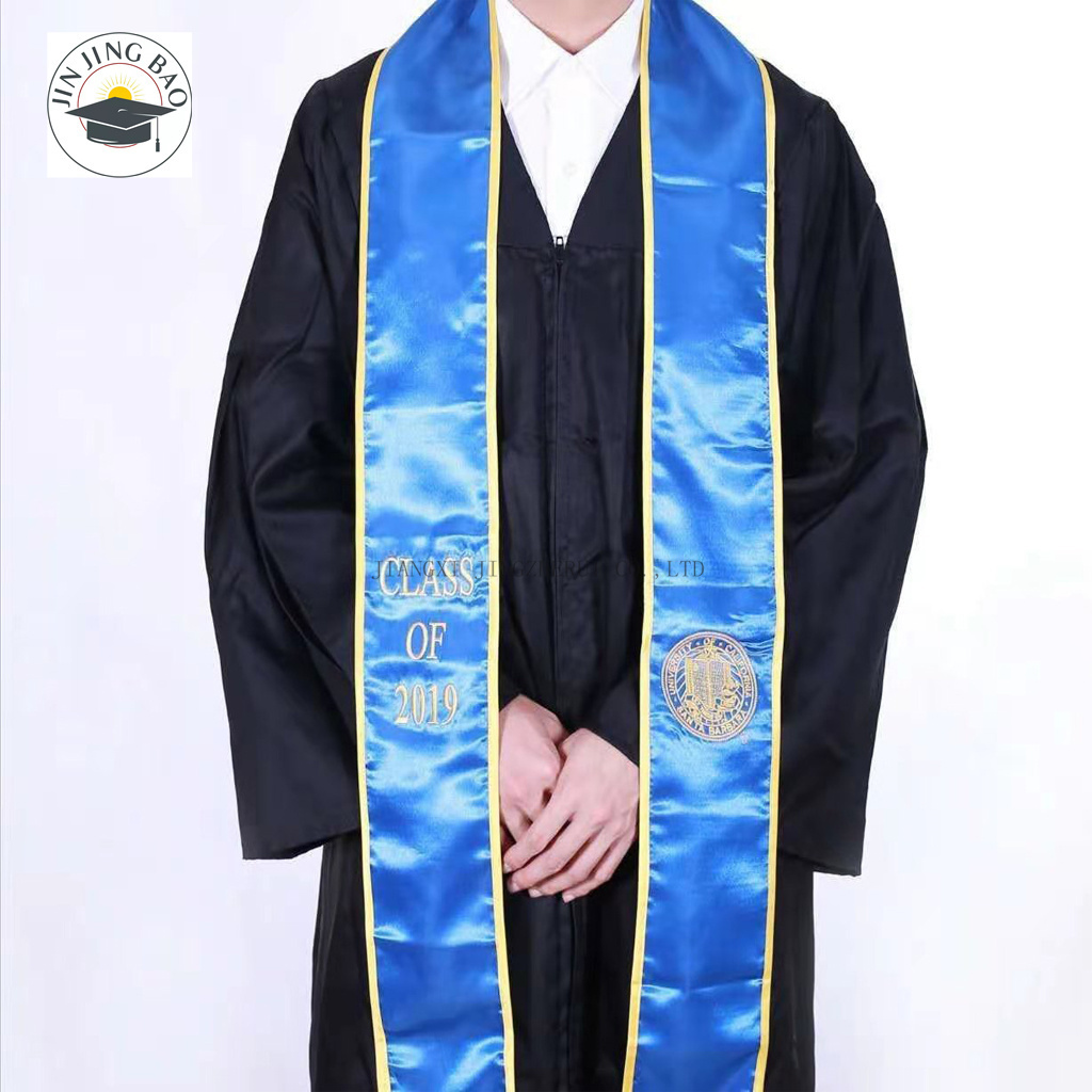 2023 new Wholesale Custom Printed Graduation Stole with Different colors