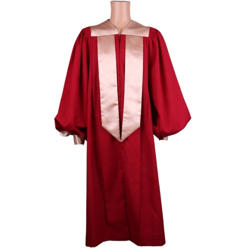 Promotion Low-cost Wholesale Choir Robe Church Gown Custom Clergy Choir Robes with Church Stole