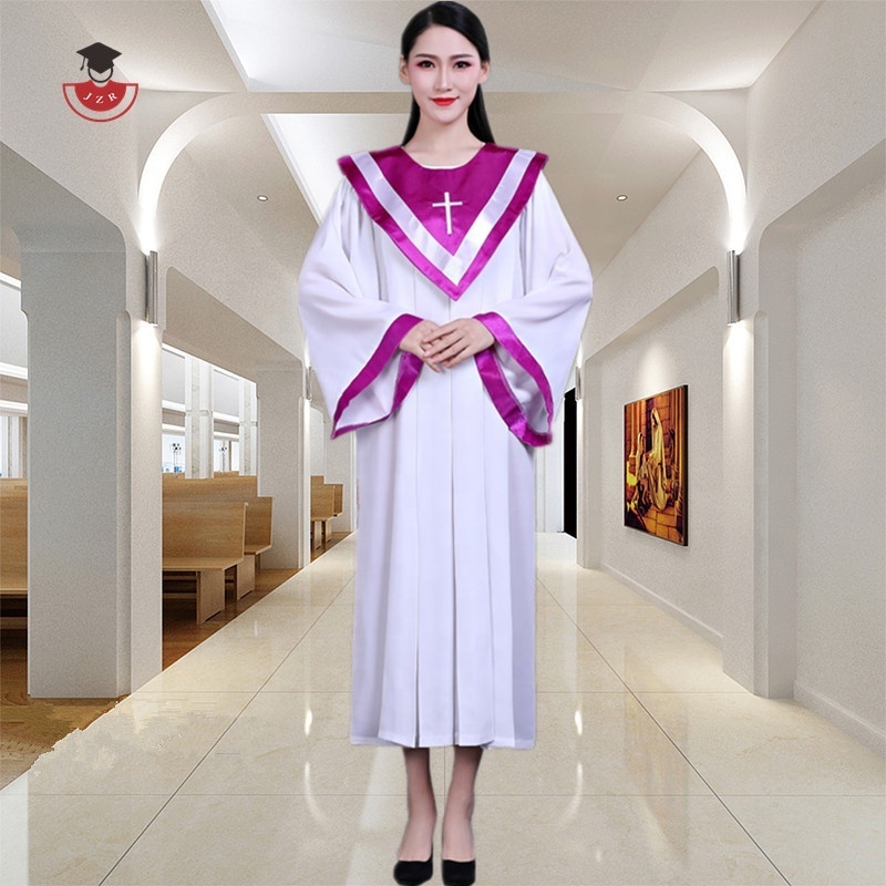 Wholesale Customized Classical style Clergy choir robes Unisex Church choir robe