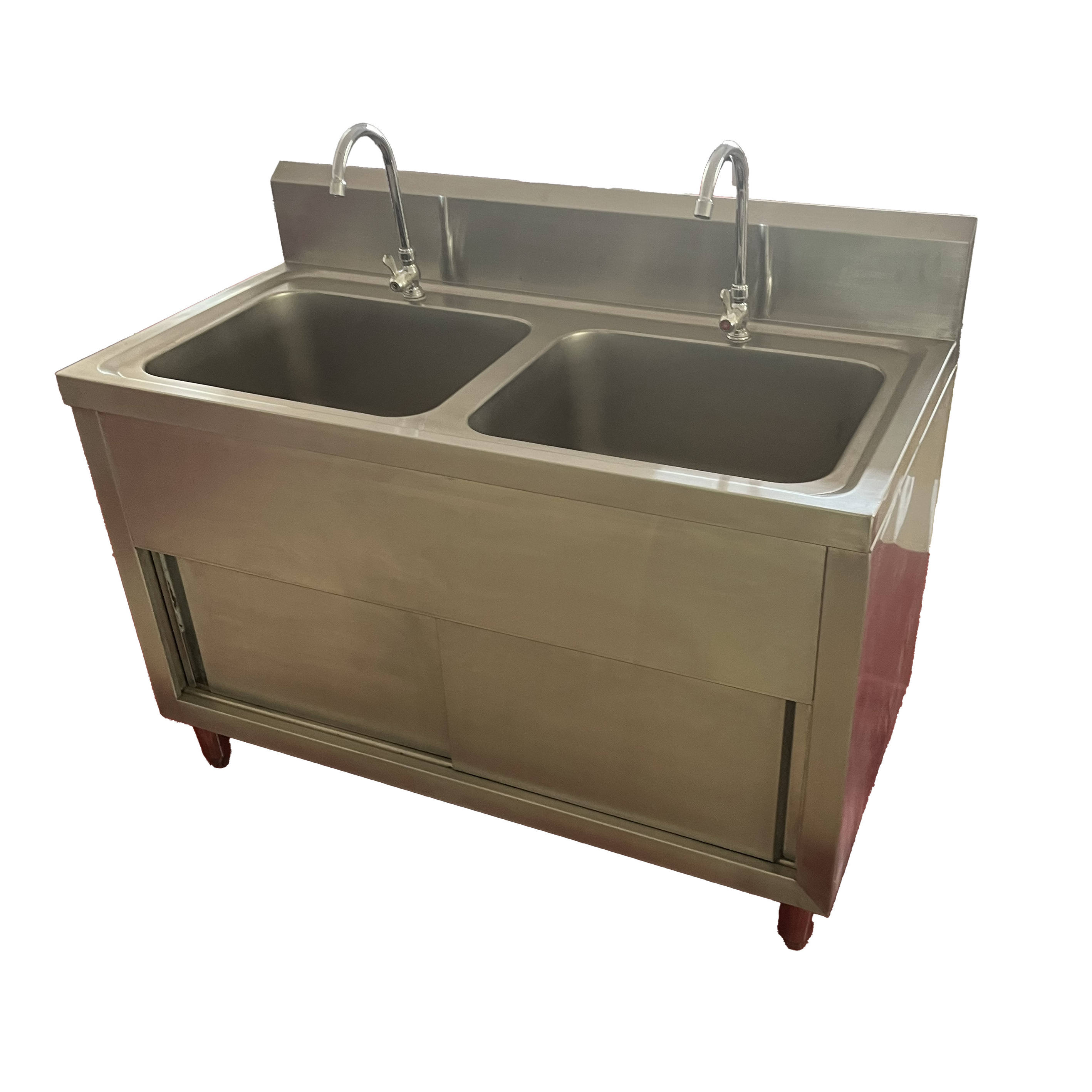 Hot sales stainless steel commercial kitchen sink with Cabinet