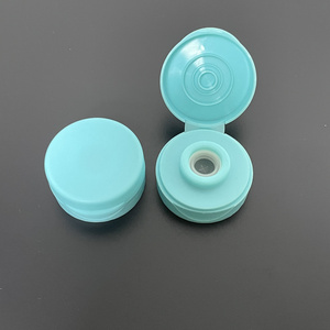 Custom Color Plastic Bottle Caps 38mm 400 Flip Top Cap with Silicone valve Food grade screw lid closure For Bottles