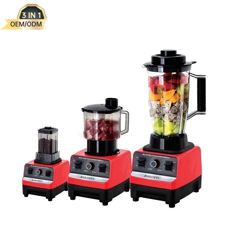 OEM/ODM High Quality 9500W 2.5L 3L Heavy Duty Stainless Steel Chopper Blender Food Blender Machine 3 In 1