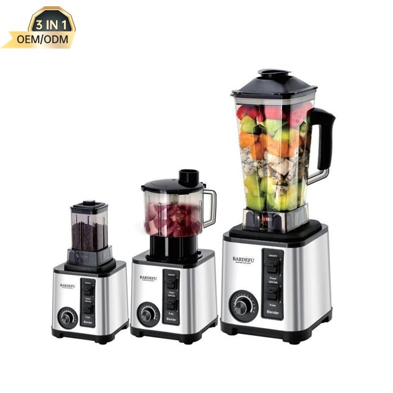 multifunctional 3L blender juicer food processor blender 3 in 1 smoothie blender machine heavy duty commercial 9500w