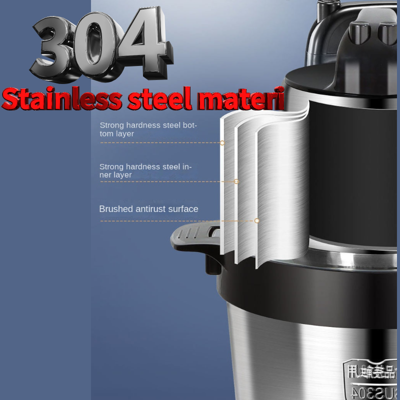 Ln stock 6L 304 Stainless Steel Meat Grinder Yam Pounder And Fufu Machine For Home Use