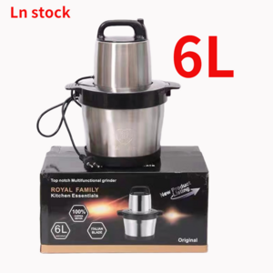 In stock 6L 1500W Silver Crest Pure Copper Electric Meat Grinder Yam Pounder Pounding Mincer Fufu Machine