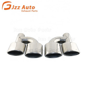 JZZ Stainless steel style muffler exhaust end pipes dual muffler tips