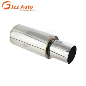 JZZ High quality Stainless Steel exhaust muffler 63mm to 102mm universal truck racing muffler