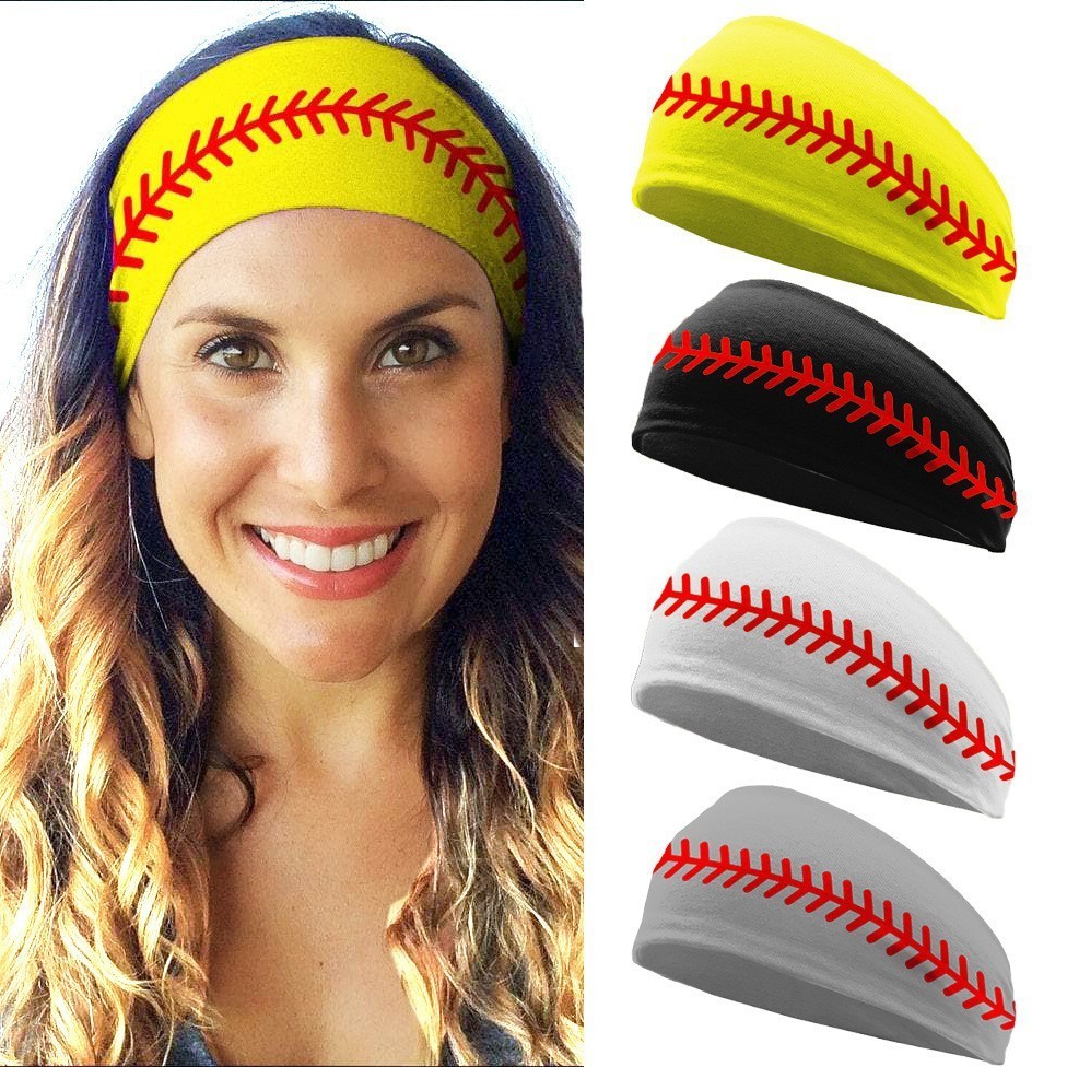 Men Sports Headband Hair Accessories Breathable Elastic Sweatband Football Softball Basketball Baseball Headband For Women