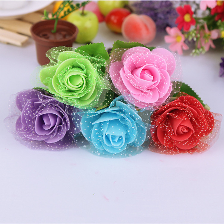 Wholesale Creative Flowerpot Ballpoint Pen Simulated Plant Neutral Pen Mesh Rose Ballpoint Pen