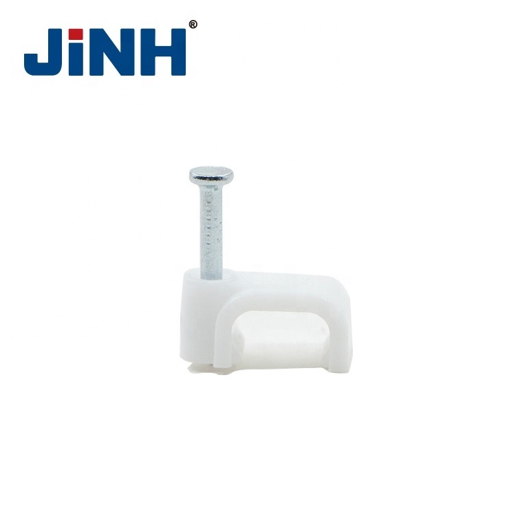 JINH Circle Type PE Material Electric Wire Nail Cable Clip