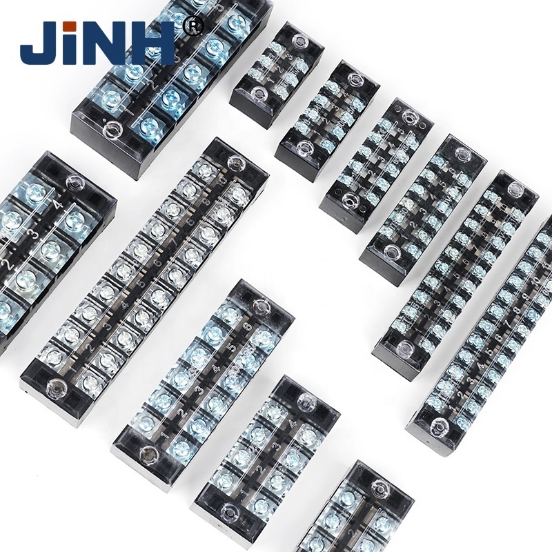 JINH China Factory TB Series Fixed Terminal Blocks Automotive Wire Connetcors Electric  Barrier Screw Terminal Block