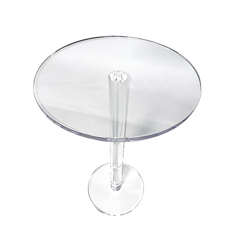 Customized Small Tea Table Small Apartment Coffee Table Transparent Round Table Outdoor Acrylic Teapoy