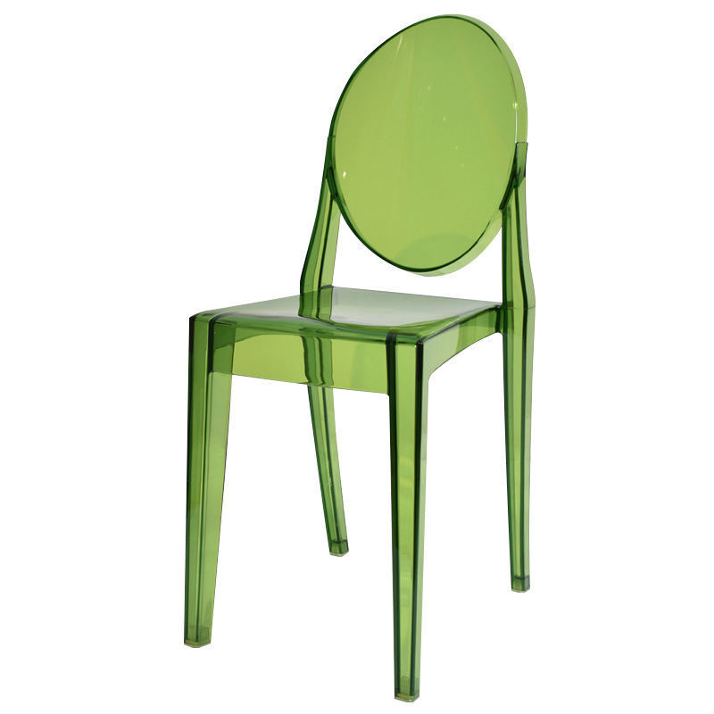 Stackable Chair Party Chairs Crystal Wedding Plastic Green Ghost Chair