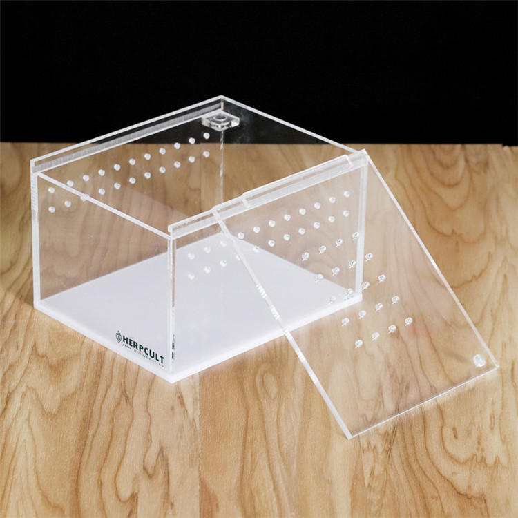 Acrylic Combination Breeding Box for Spider Scorpion Snake reptile Pet Tank Insect Carrier Transparent