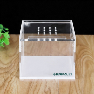 Acrylic Combination Breeding Box for Spider Scorpion Snake reptile Pet Tank Insect Carrier Transparent