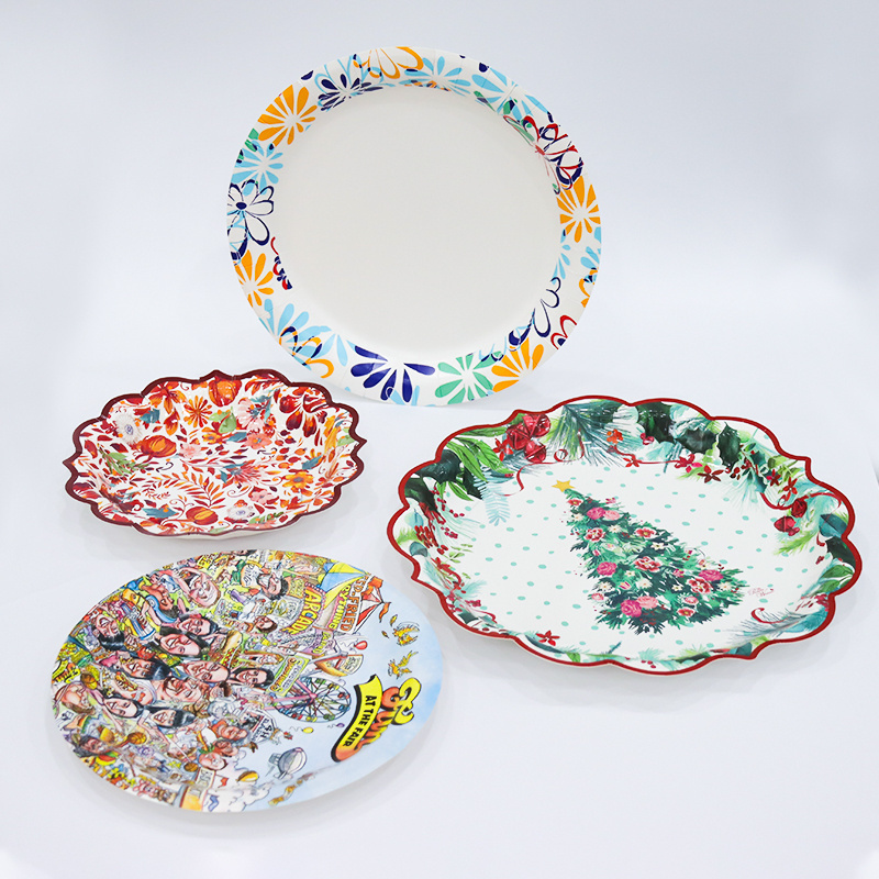 Vietnam factory direct sales disposable paper plate custom cake paper plate for birthday party